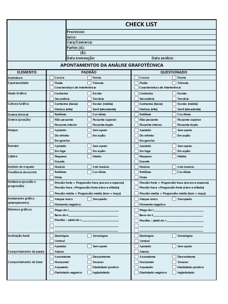 Check List | PDF