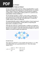 1.about The Ford Fulkerson Method