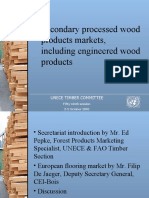 Secondary Processed Wood Products Markets, Including Engineered Wood Products
