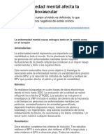 La Enfermedad Mental Afecta La Salud Cardiovascular