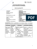 Sesiones de Aprendizaje de Cuidado Humanizado en Salud Fam y Comuitaria Uss-2020 I