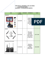 Presupuesto - Cotización de Equipos