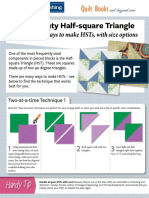 The Mighty Half-Square Triangle: Six Different Ways To Make HSTS, With Size Options