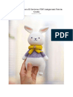 Conejo Listo para El Invierno PDF Amigurumi Patron Gratis