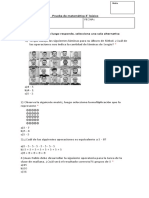 Prueba de Matemática 3