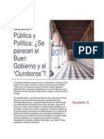 Gestión Pública y Política: ¿Se Parecen El Buen Gobierno y El "Ouroboros"?.