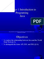 Chapter 1 Introduction To Programing Java