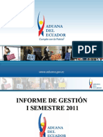Presentacion Informe de GestionISEMESTRE