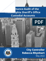 Performance Audit of The Philadelphia Sheriff's Custodial Accounts