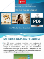 Metodologia da pesquisa em enfermagem