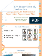 instructional supervision plan presentation