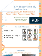 Instructional Supervision Plan Presentation
