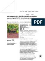 Instrumento para La Evaluación Del Desempeño Agroecológico (TAPE) - Versión de Prueba