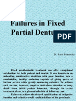 Failures in Fixed Partial Dentures: Dr. Rohit Fernandez