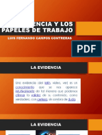 1 La Evidencia y Los Papeles de Trabajo