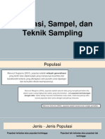 Populasi, Sampel, dan Teknik Sampling