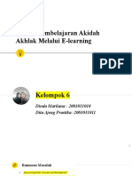 PPT KLP 6_Inovasi Pembelajaran Akidah Akhlak Melalui E-Learning REVISI 1