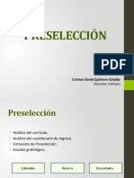 Preseleccion y Pruebas