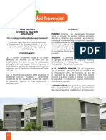 Reglamento Estudiantil - Modalidad Presencial