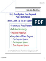 Importance of Phase Diagrams: Definitions/Terminology Definitions/Terminology