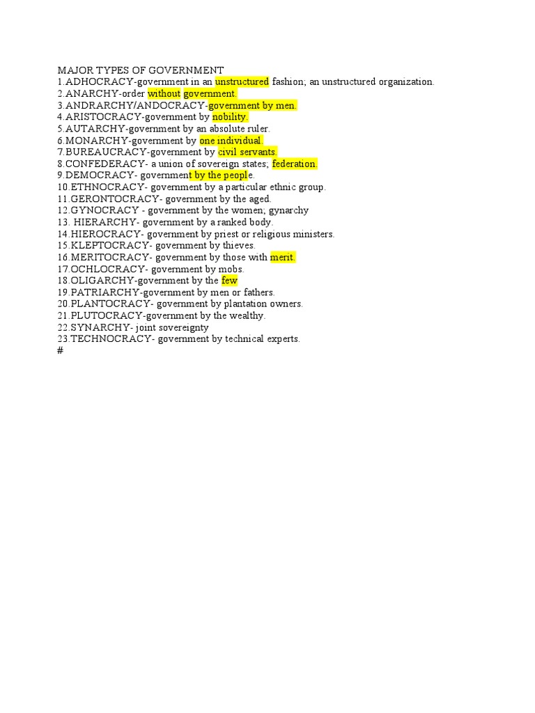 major-types-of-government-pdf