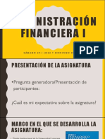 Administración Financiera I - 29 y 30 de Enero 2022