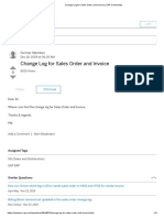 Change Log For Sales Order and Invoice - SAP Community