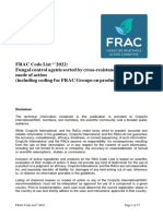 Mecanismos de Acción y Resistencia de Fungicidas FRAC-2022