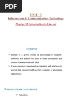 Class 9 - PART-A - Unit-3 - Ch-12 - Introduction To Internet