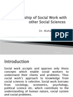 Lecture 3 Relationship of Social Work With Other Social Sciences
