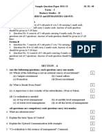 Sample Question Paper 2021-22 Business Studies - II