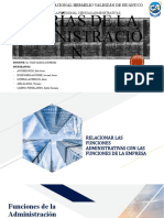 Relacionar Las Funciones de La Administracion Con Las Funciones de La Empresa