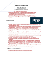 Final Pocket Biology May-22 O'level: Chapter: Movement of Substances Into and Out of Cells