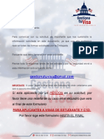 Formulario Visa Americana