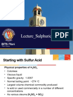 CPT - Lecture - 22 and 23 - Sulphuric Acid Process