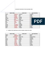 Simple Form Simple Past Past Participle