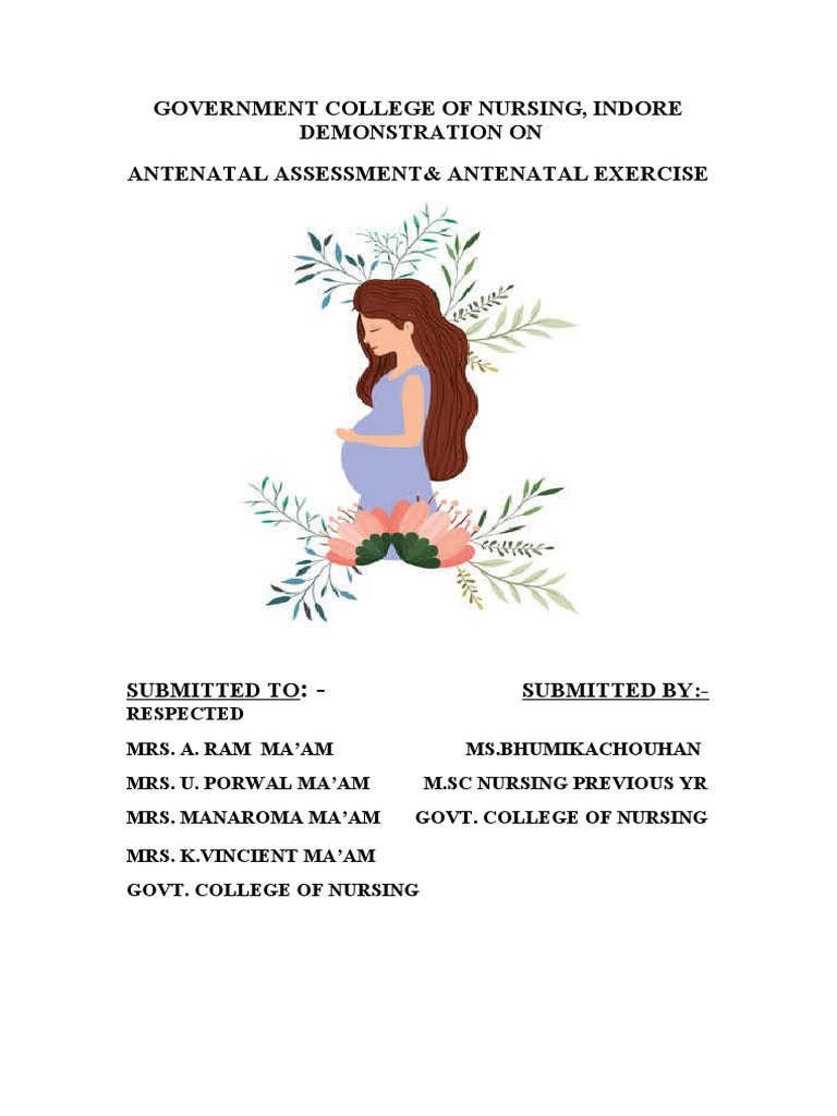 Antenatal Assessment and Exercise Guide | PDF | Pregnancy | Childbirth