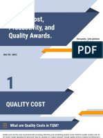 Quality Cost, Productivity, and Quality Awards.: Group 6