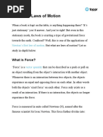 CBSE Class 9 Science Chapter 9 Force and Laws of Motion Revision Notes