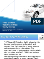 Finite Element Modeling in Fleet Safety Studies: NHTSA Mass-Size-Safety Symposium February 25, 2011