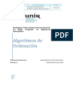 Laboratorio1 - Algoritmos de Ordenacion