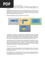 Basic Functions of A Computer