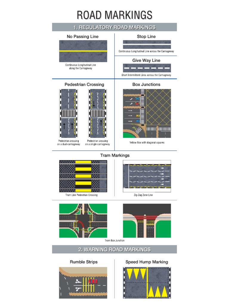 RTA Dubai Road Markings PDF