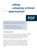 Chapter 2b Reading - Developing Critical Approaches