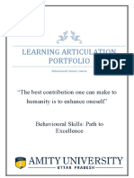 Learning Articulation Portfolio