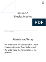 MP1 Session 5 Simplex Method