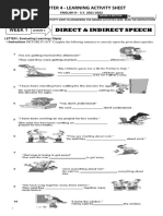 q4 Learning Activity Sheet English 9