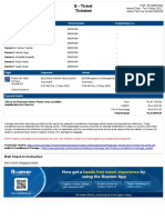 E Ticket Ticketed: Passenger Name Ticket Number Frequent Flyer No