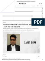 Intellectual Property Division of The Delhi High Court - The Way Forward