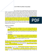 Impact of COVID-19 On M&A Transactions